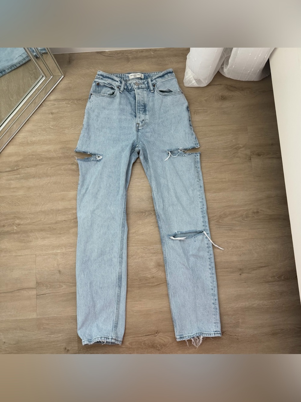 Abercrombie and Fitch The Dad High Rise Denim Jeans Curve Love